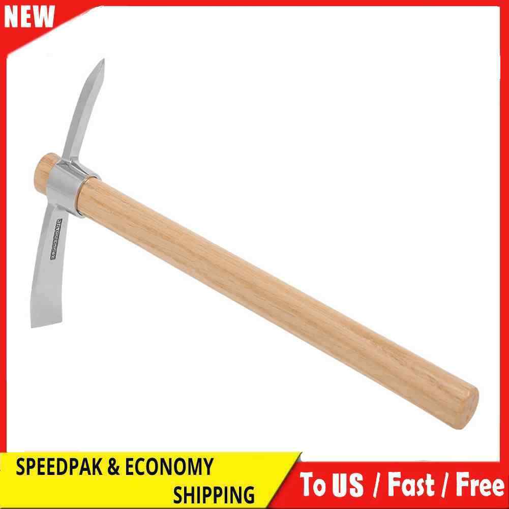 Stainless Steel Pickaxe Outdoor High Hardness Digging Camping Garden Hand Tools
