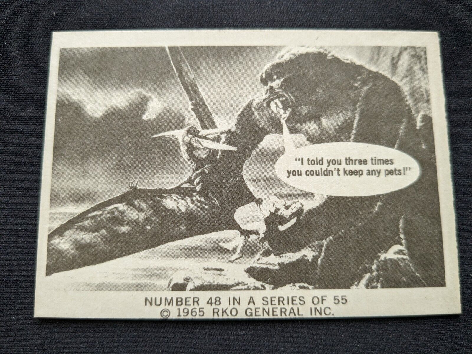 1965 Donruss King Kong Card # 48 I told you three times you couldn\'t... (EX)