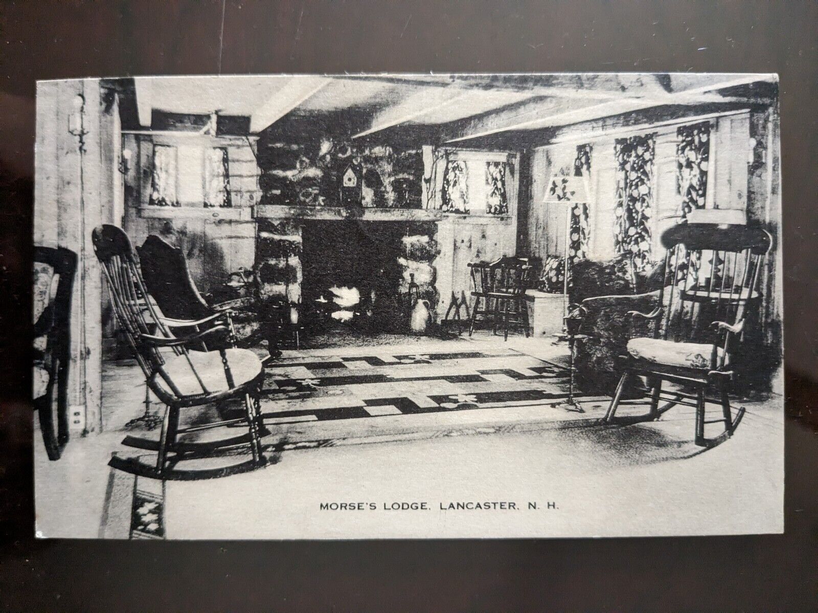 Morse\'s Lodge, Interior, Lancaster, NH - 1936, Rough Edges
