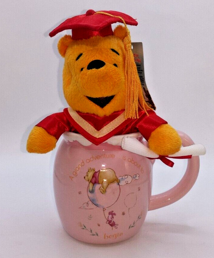 Winnie The Pooh Graduation Hunny Coffee Mug Plush Dishwasher Microwave Safe