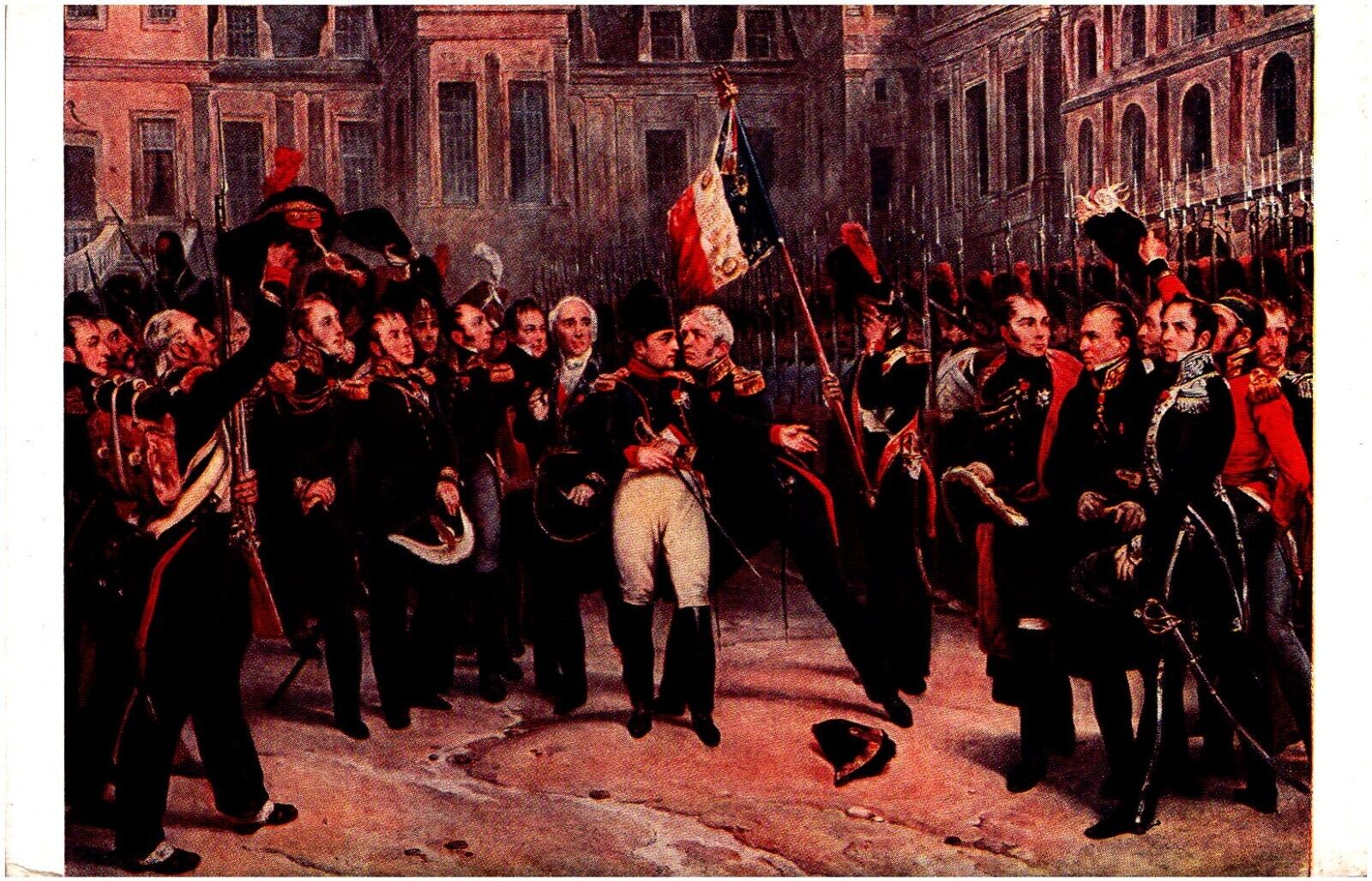 Napoleon\'s Farewell to the Imperial Guard at Fontainebleau Versailles Postcard
