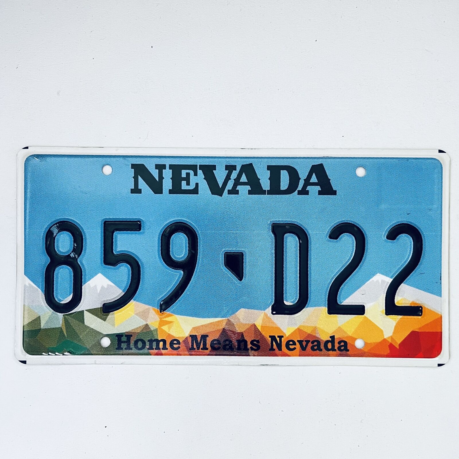  United States Nevada Home Means Nevada Passenger License Plate 859 D22