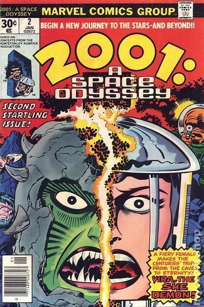 2001 A Space Odyssey #2 GD/VG 3.0 1977 Stock Image Low Grade