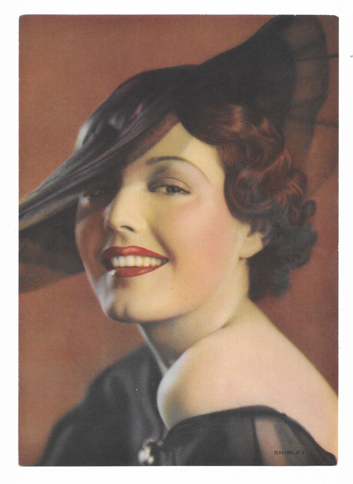 Vintage & Original Good Girl PINUP “Shirley” (c.1940s) Unknown Artist