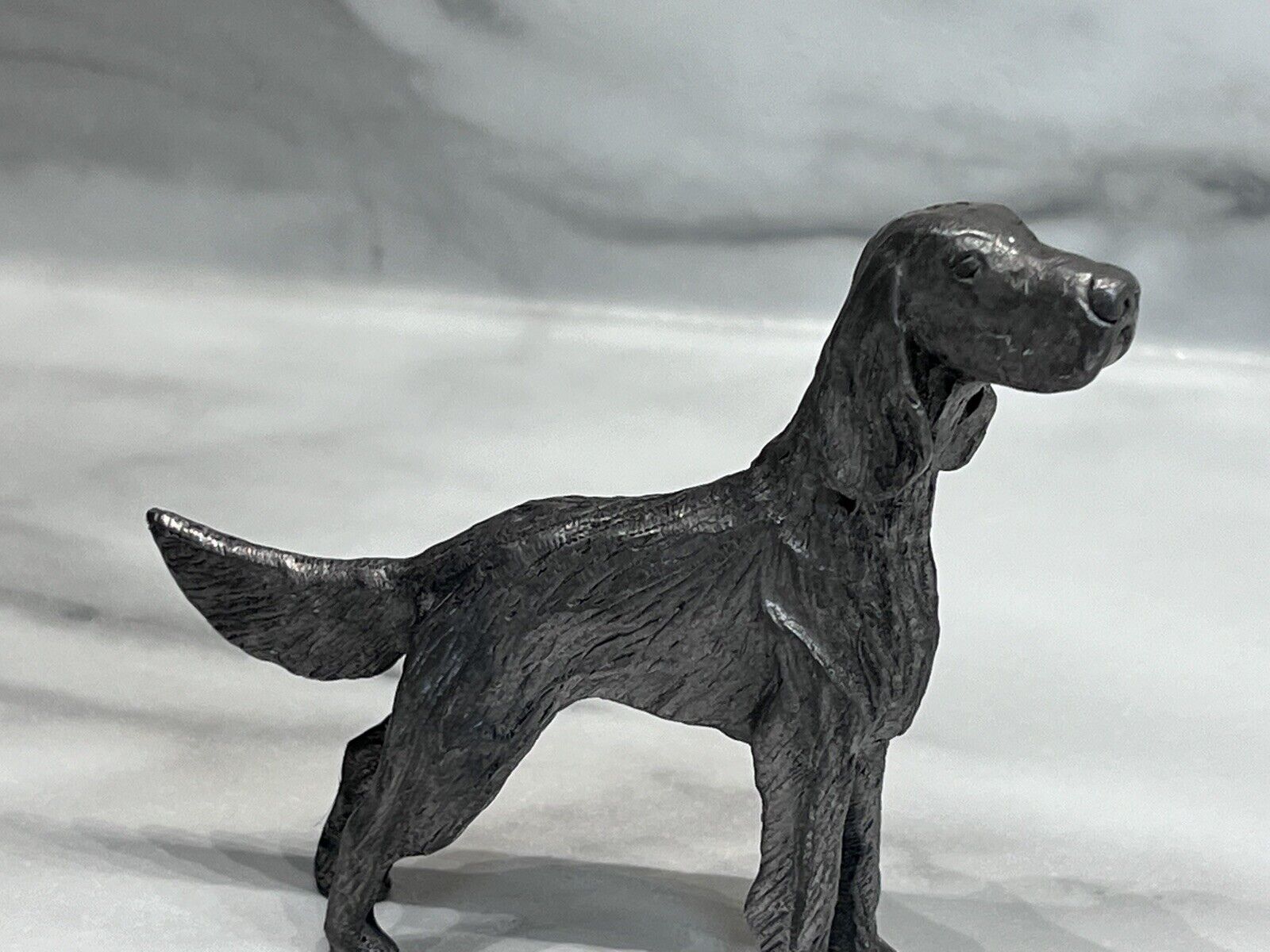 Vintage USA Cast Metal Irish / English Setter Dog Figurine