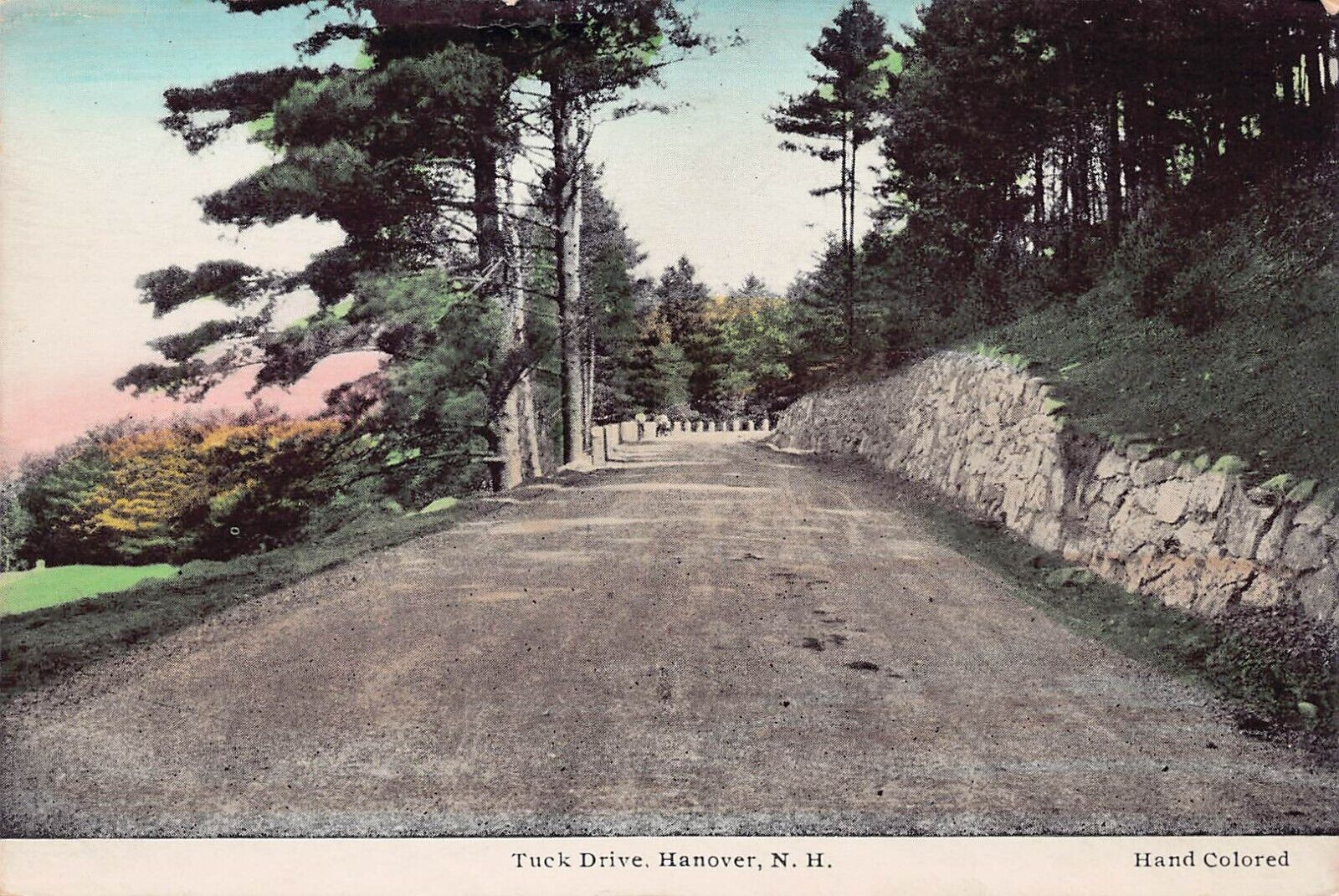 Hanover NH New Hampshire Dartmouth Row College Campus Tuck Drive Vtg Postcard V8