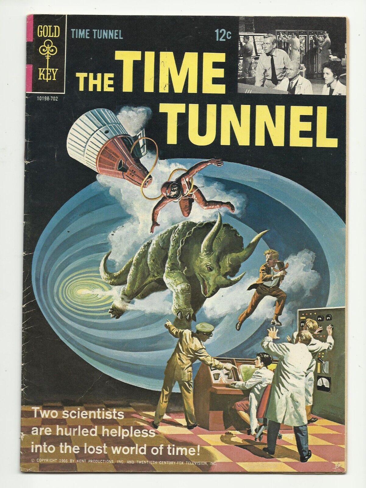 The Time Tunnel #1  - Silver Age Gold Key - back Photo cover - VG 4.0