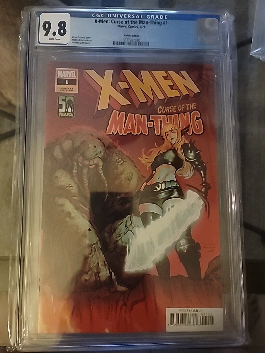 X-Men Curse Of The Man-Thing #1 Zitro Variant COVER Edition 2021 Marvel CGC 9.8 