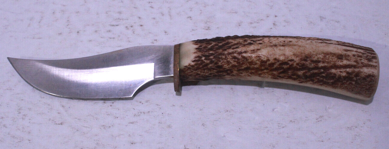 Muela Upswept Skinner 440 Stainless Antler Stag Handle Fixed Knife Ruko