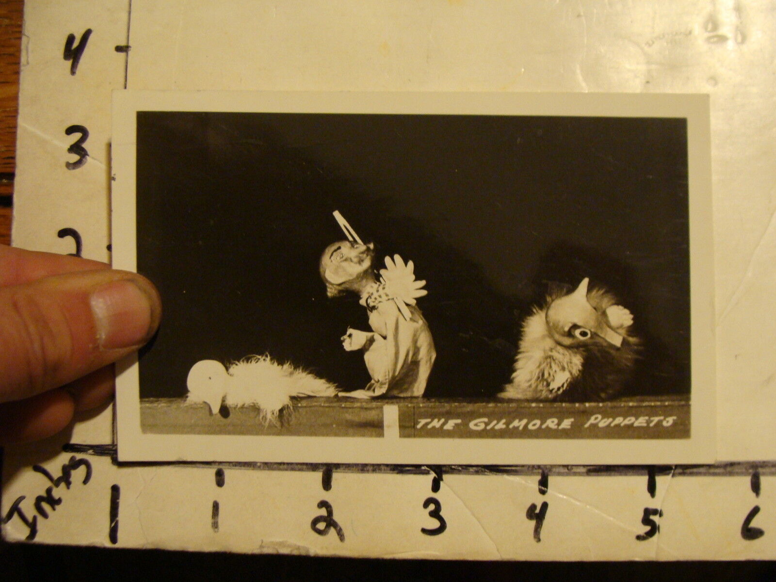 Vintage MARIONETTE & PUPPET Photo postcard:1957, THE GILMORE PUPPETS