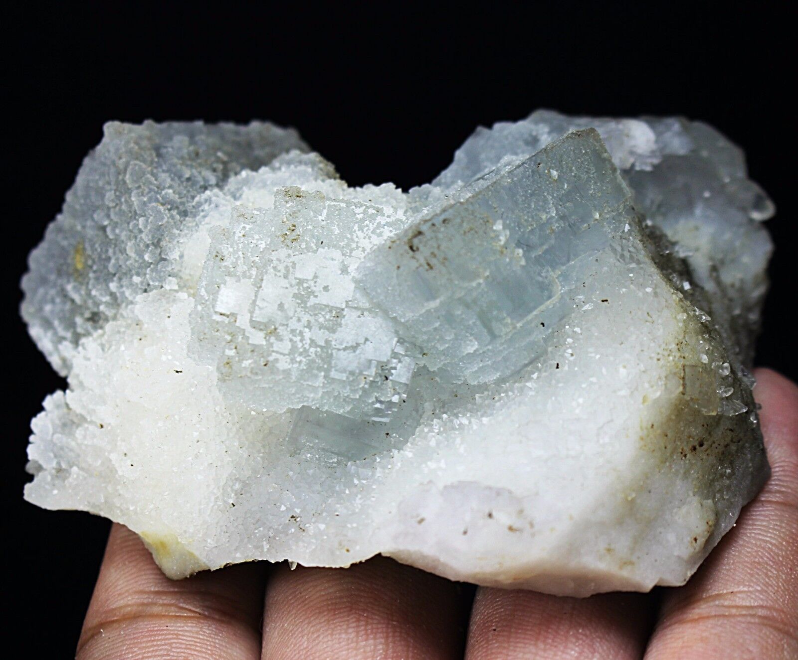 180g Rare Natural beautiful Green fluorite +calcite Mineral Specimen From China