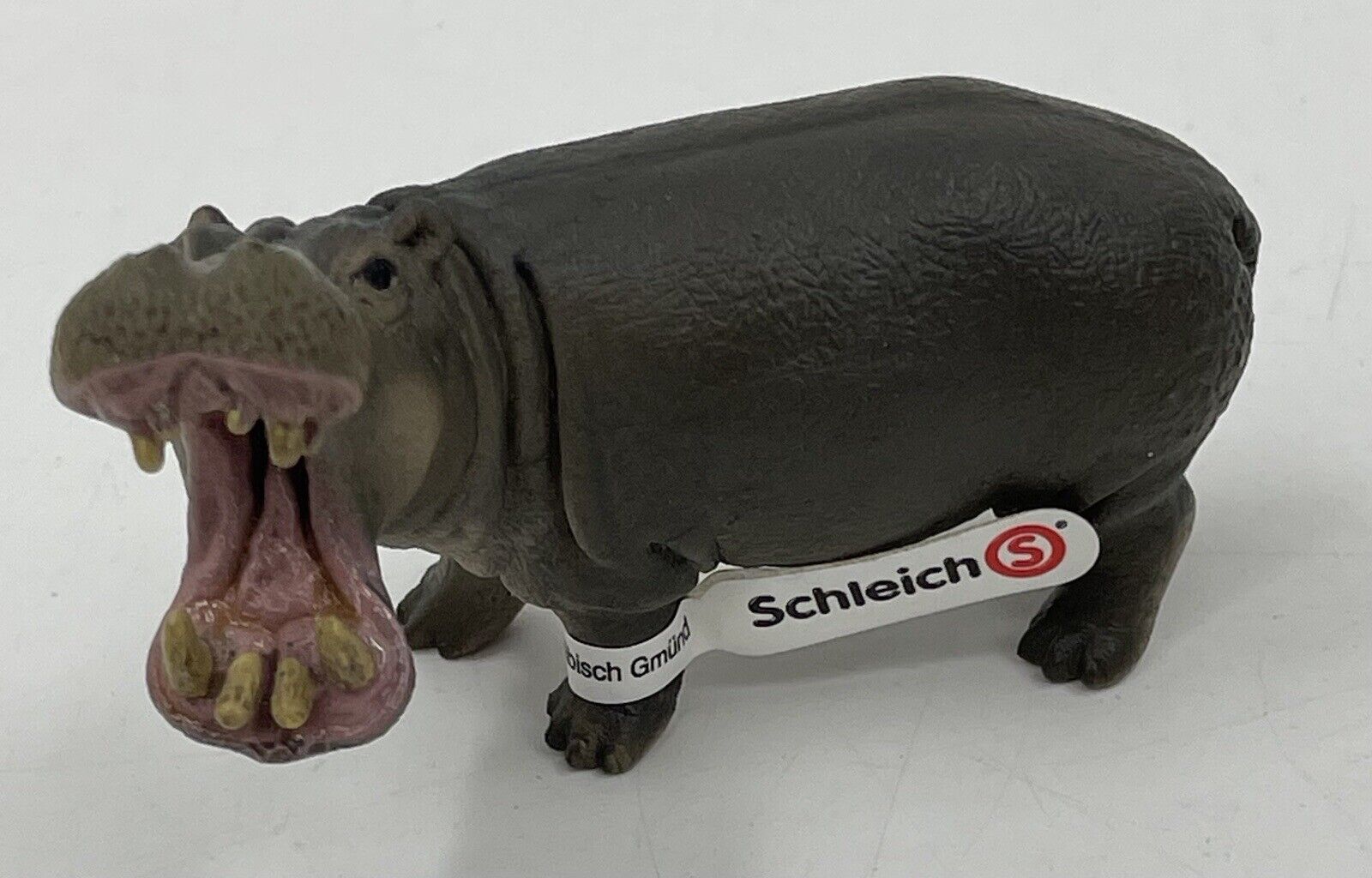 Schleich Hippo Open Mouth PVC Figure Retired 2012 Animal Wildlife Hippopotamus