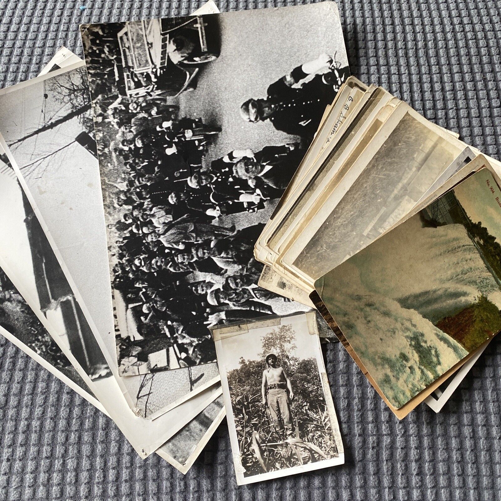 Lot Of Assorted Photos & RPPC-WWII Press Photos-Stirling, KS