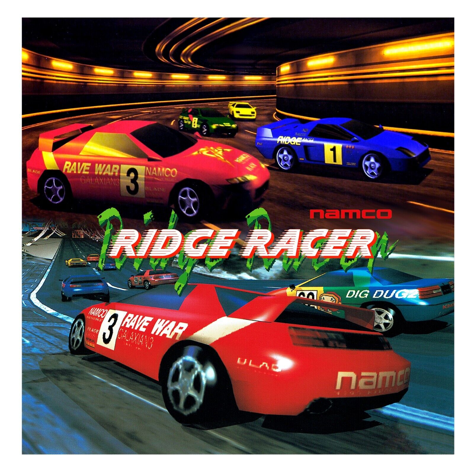 Arcade1up Ridge Racer Arcade Cabinet Kickplate Graphic Decal Sticker