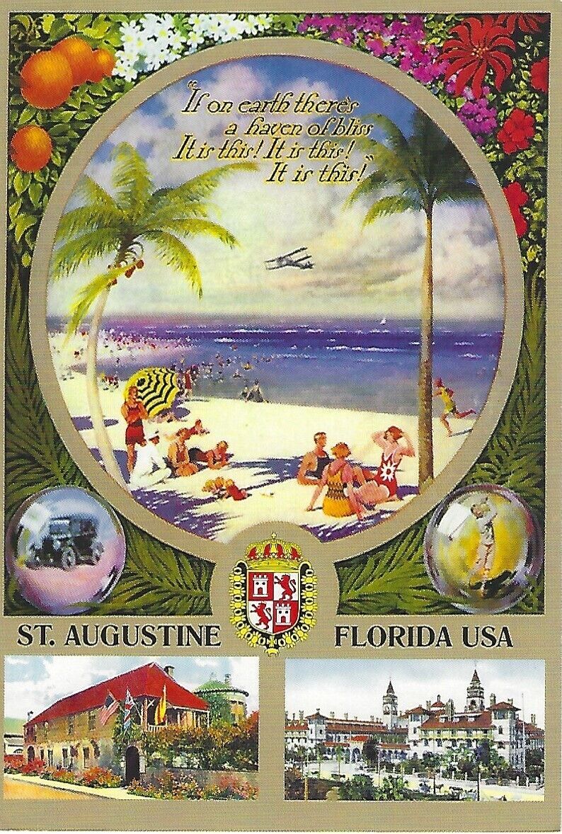 St. Augustine, Florida - Greetings Postcard