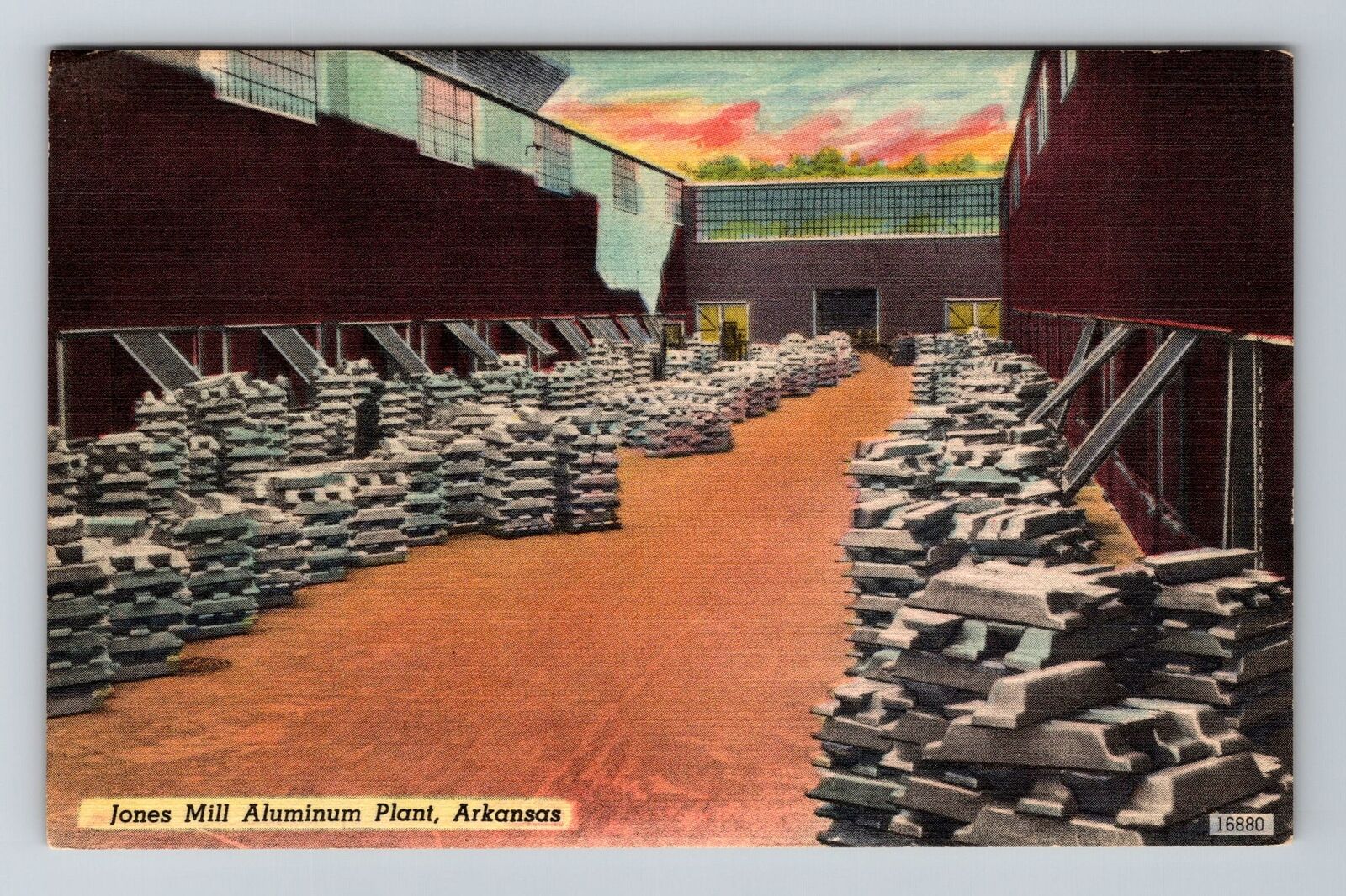 AR-Arkansas, Jones Mill Aluminum Plant, Vintage Postcard