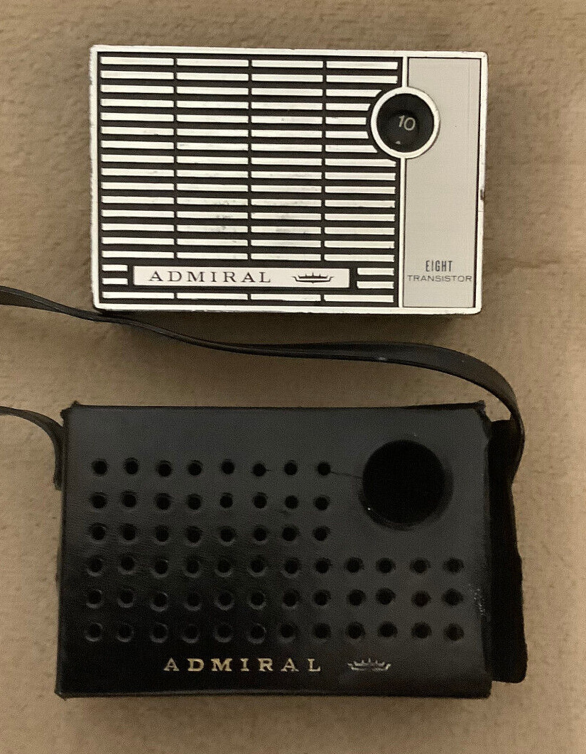 Vintage 1960's Admiral Eight Transistor Radio Model YK201GP AM Band