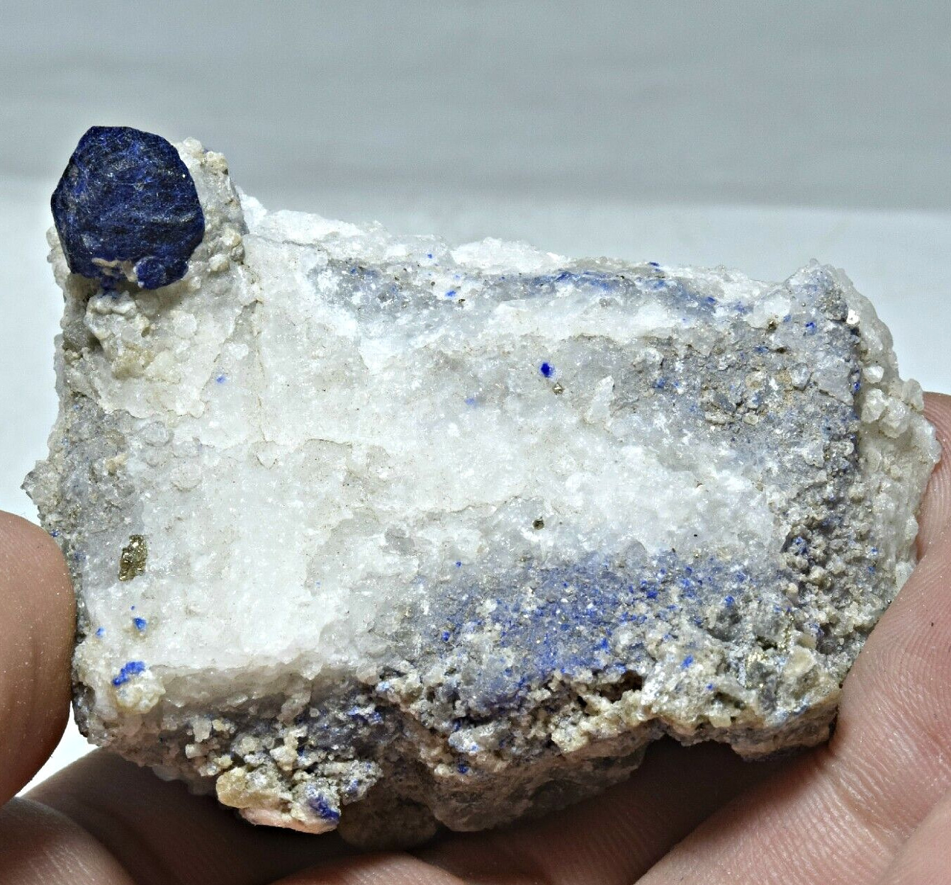 377 CT Natural Blue Lazurite Crystal Specimen From Afghanistan