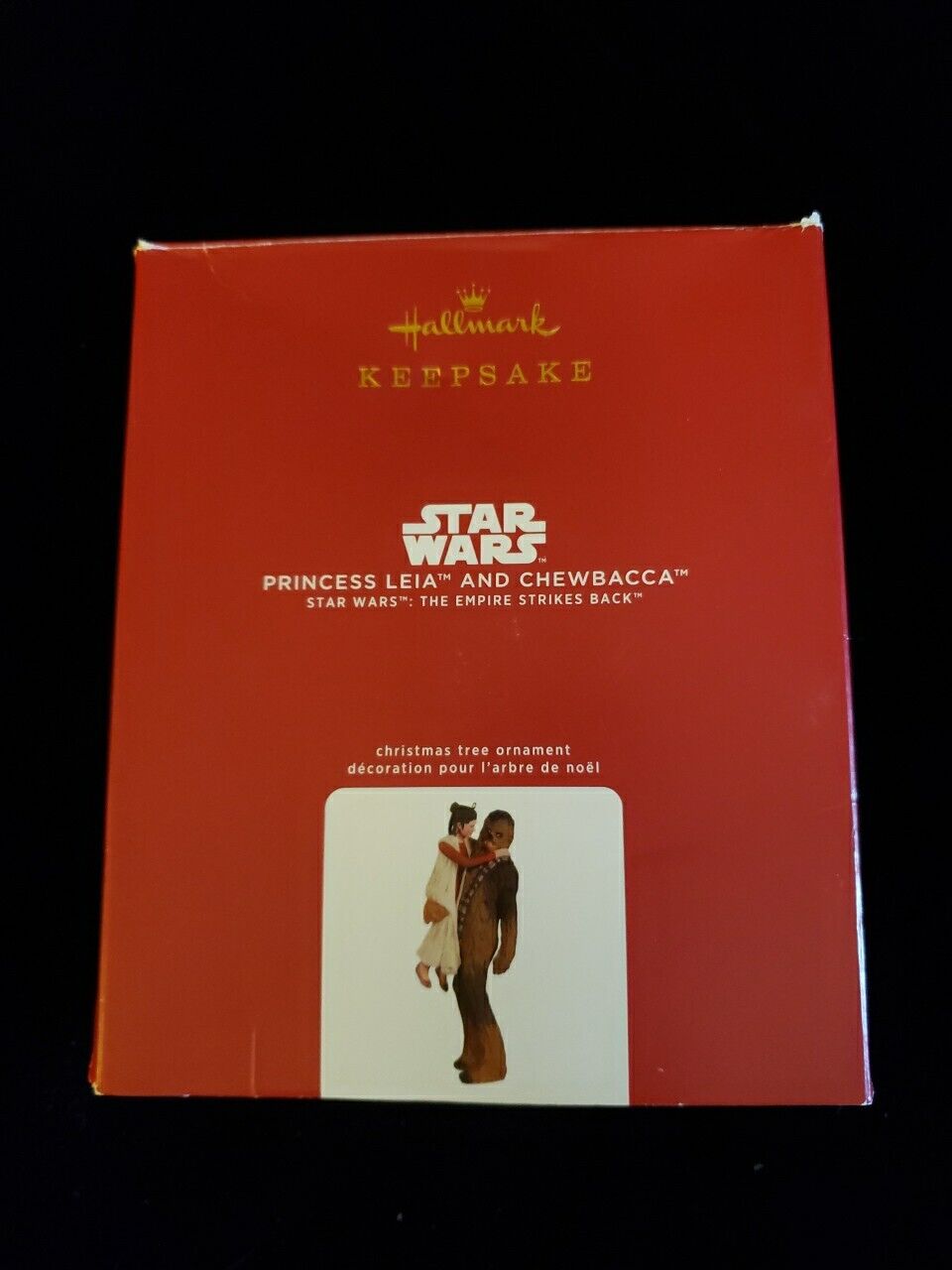 Hallmark Keepsake Ornament 2020 Princess Leia and Chewbacca Star Wars Empire