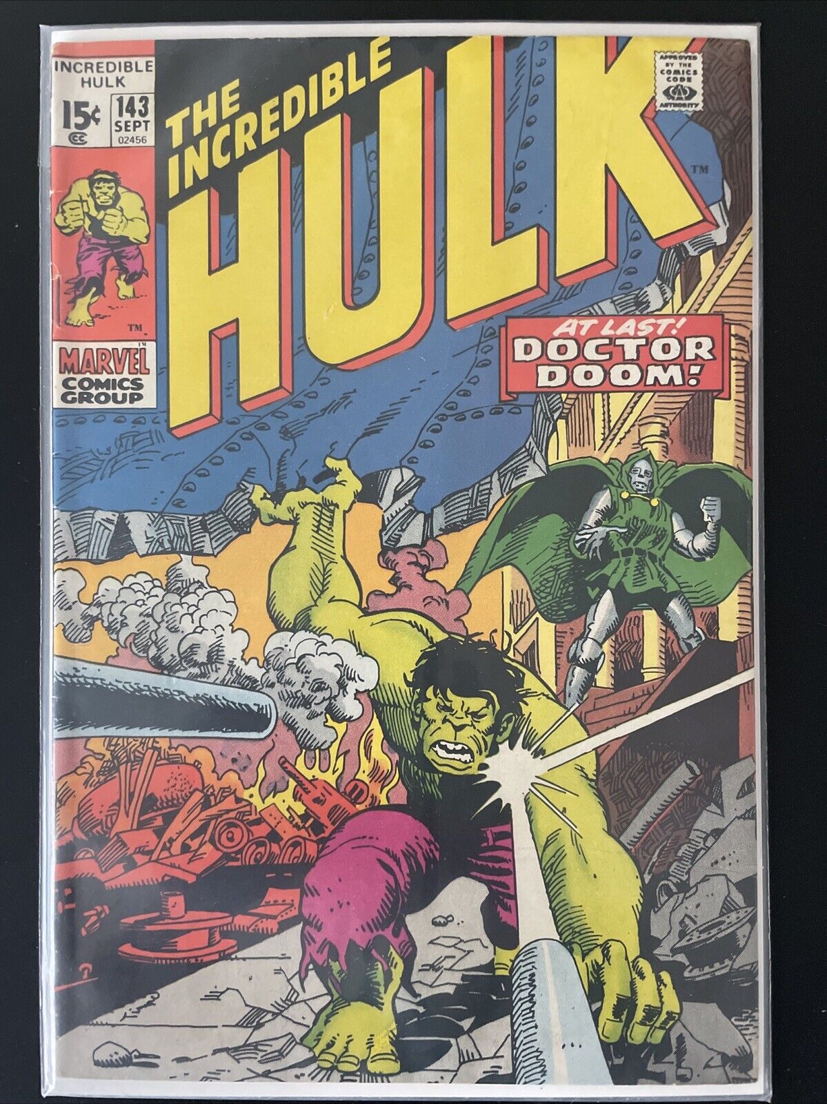 Incredible Hulk #143 (Marvel 1971) Bronze Age DOCTOR DOOM