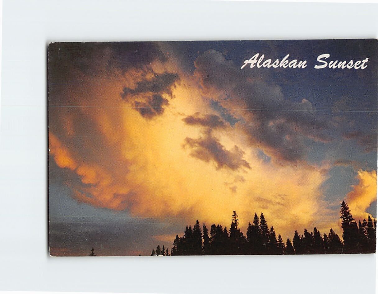 Postcard Spectacular Alaskan Sunset Alaska USA