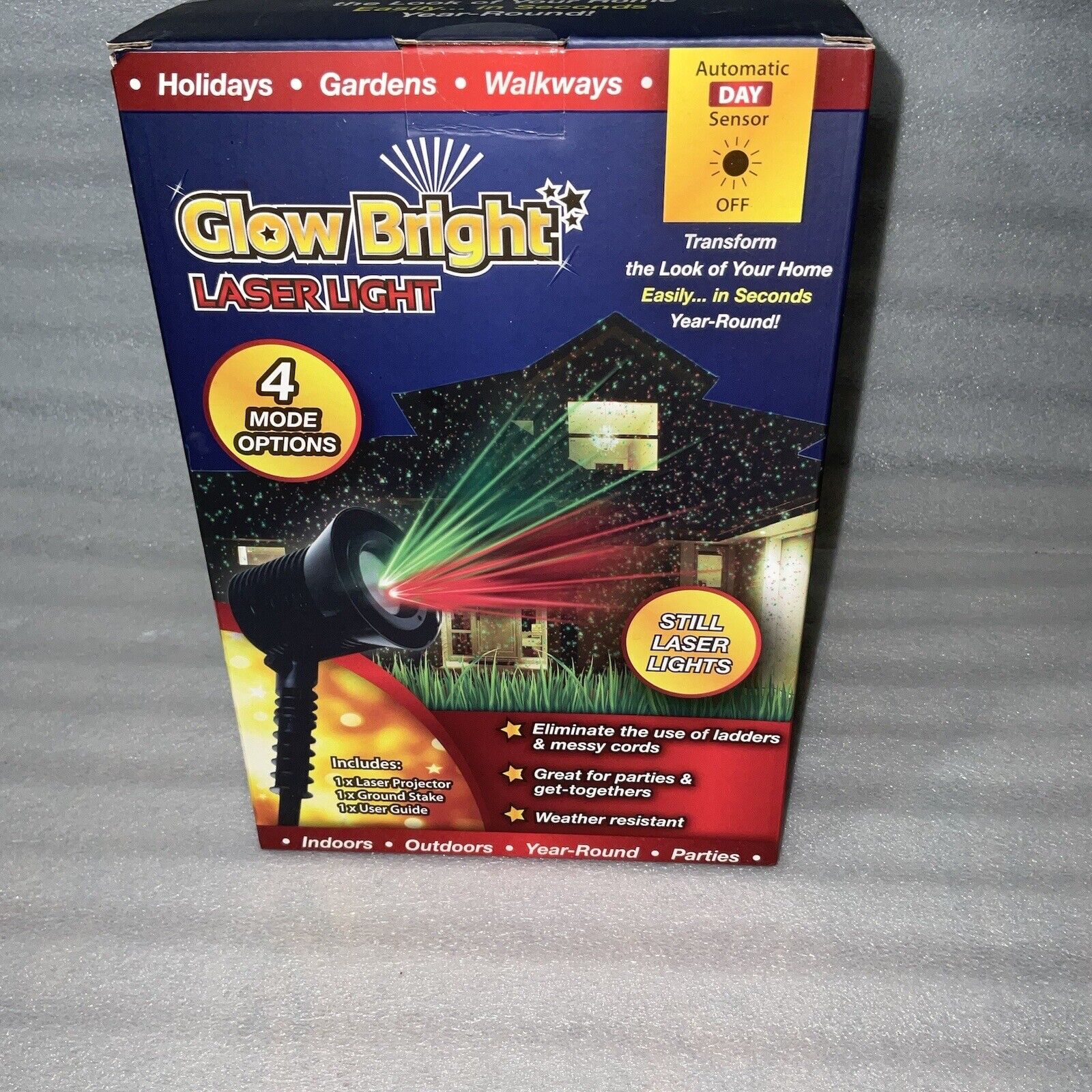 Glow Bright Christmas Lights Laser Show Holiday