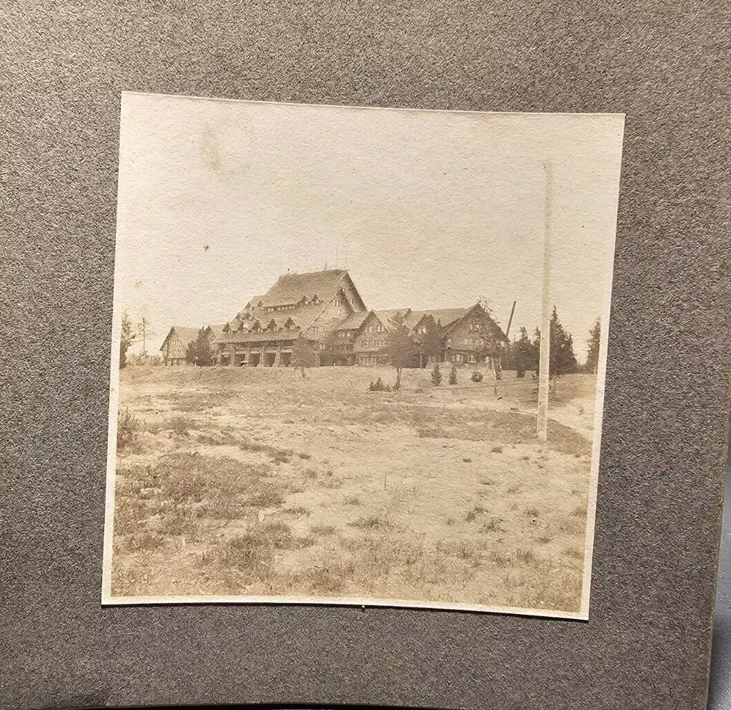 Important Antique Yellowstone National Park OLD Faithful Inn Real Cabinet Photo 