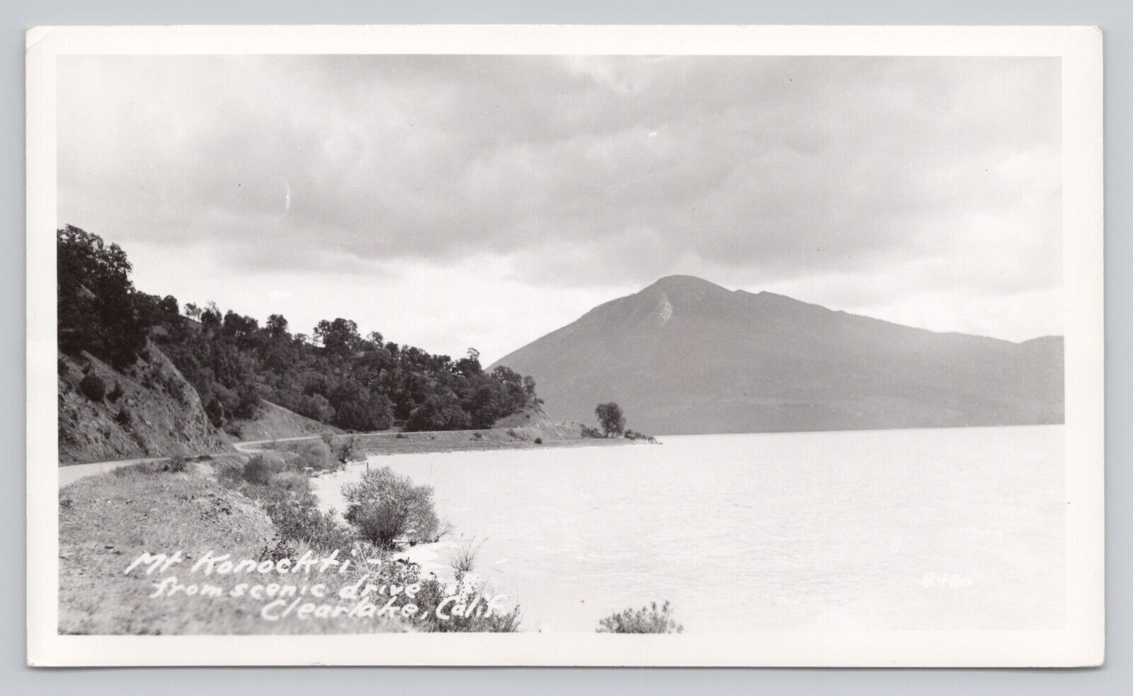 Vintage Photo Mt Konocti from Scenic Drive at Clearlake California Lake County