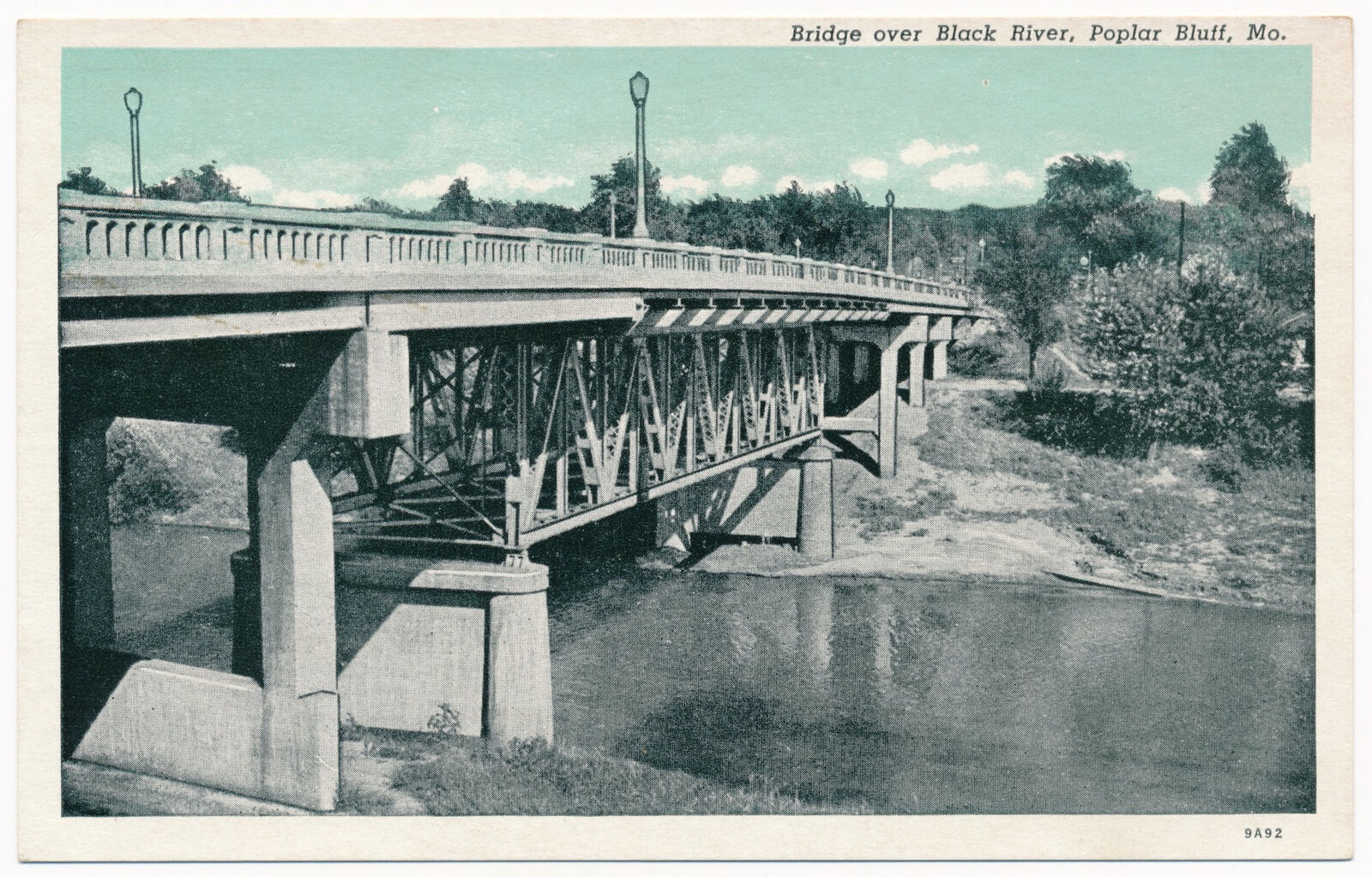 Bridge over Black River, Poplar Bluff, Missouri ca.1920
