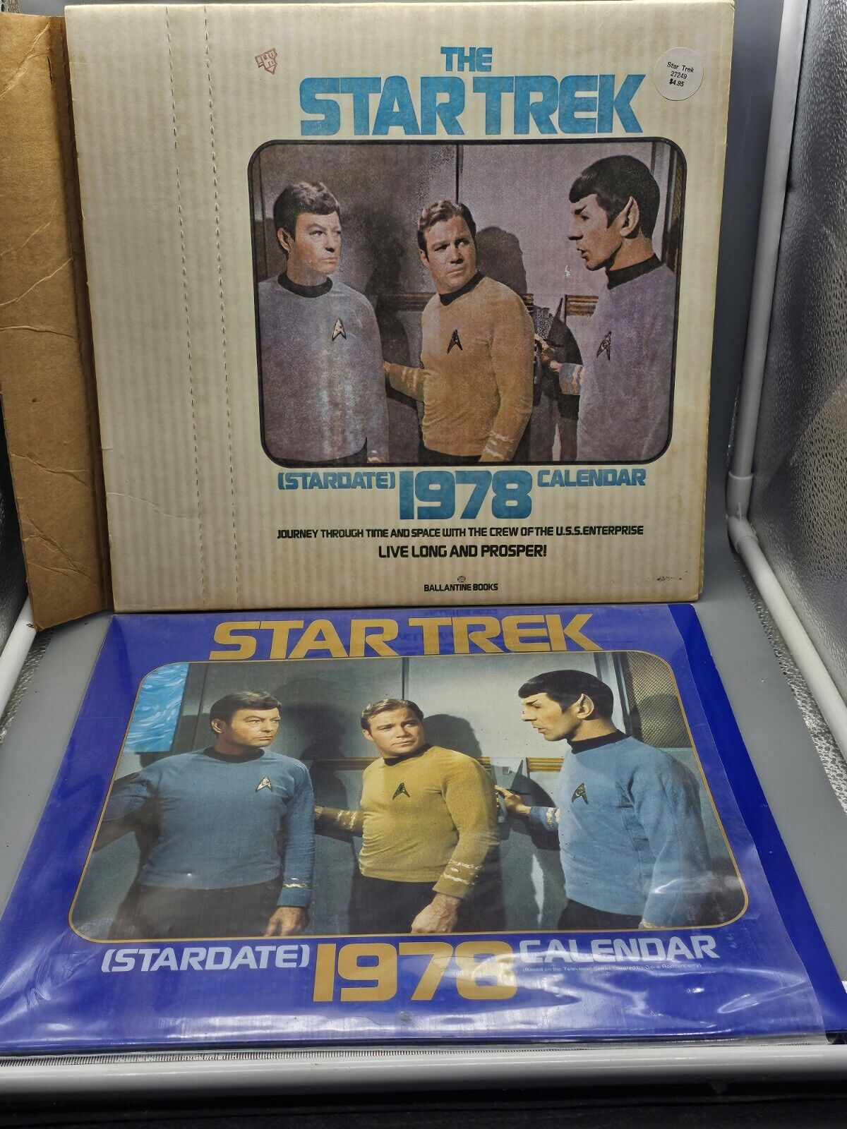 Star Trek Stardate 1978 Calendar w/ Original Mailer Poster Never Used Craft
