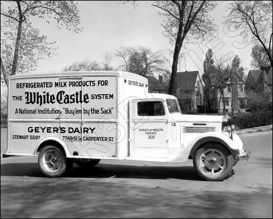 1930\'s White Castle Delivery Truck Photo 8X10 - Buy Any 2 Get 1 