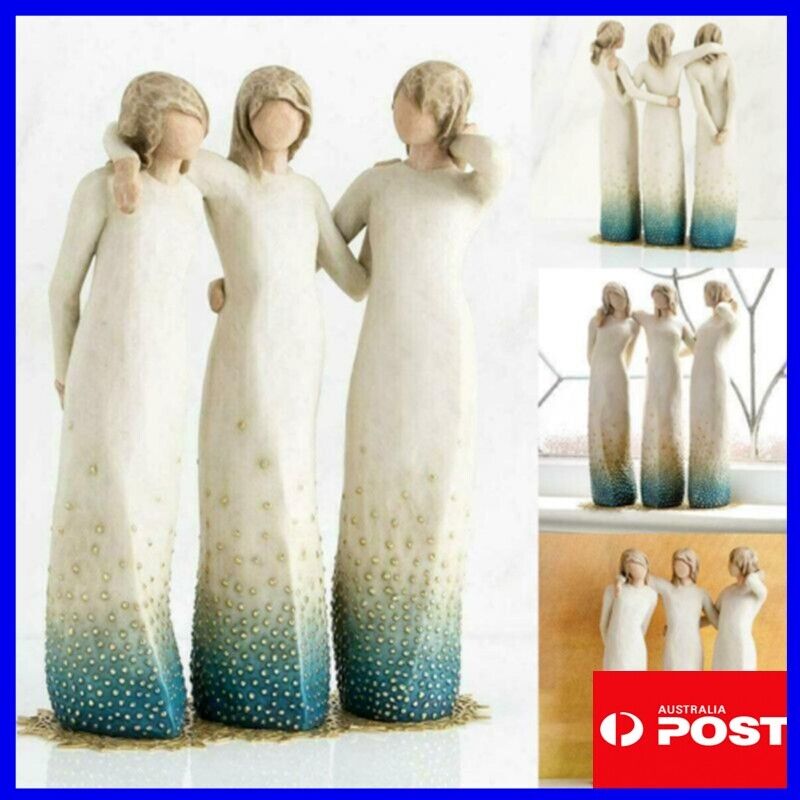 Willow Tree By my side, 3Sister by My Side Sculpture Sculpted HandPainted Figure