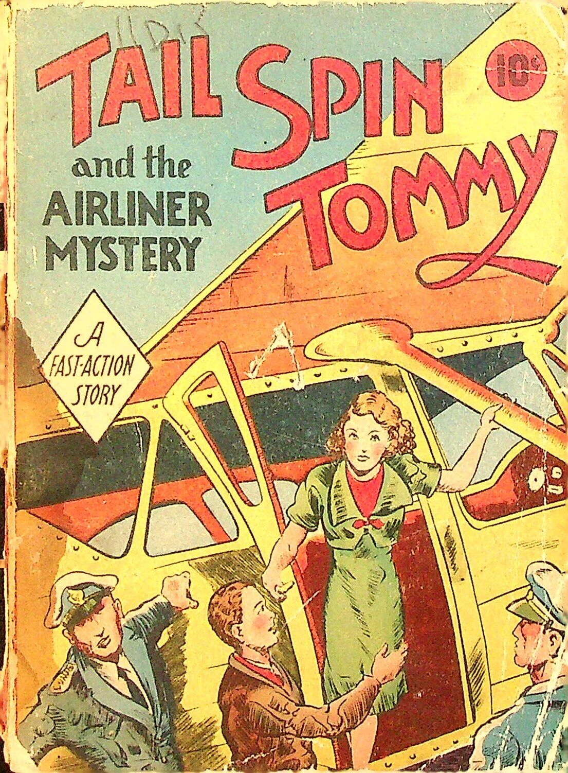 Tailspin Tommy and the Airliner Mystery NN FR 1938 Low Grade