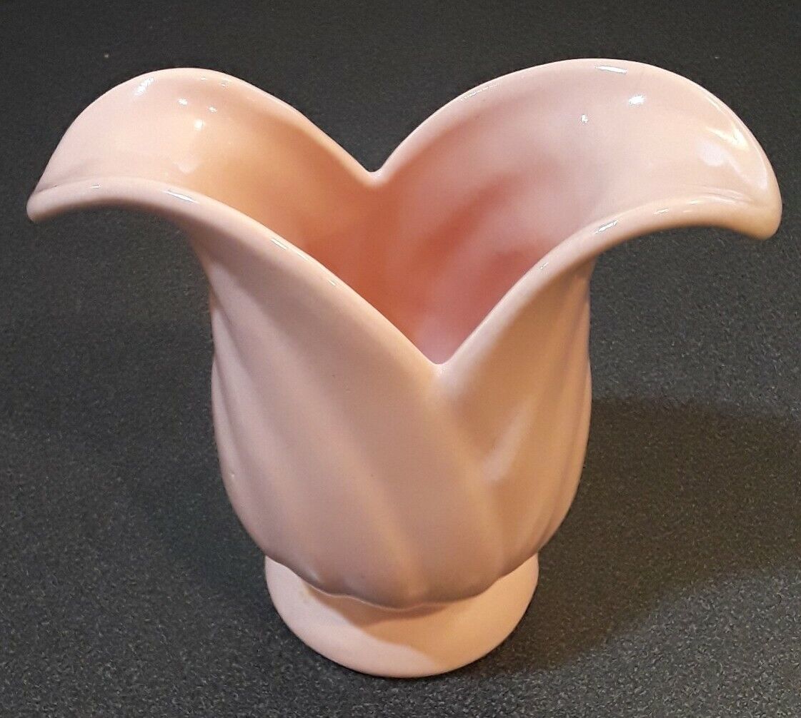 Vase Pink Rare Antique Tulip Flower Shape 5-1/2\