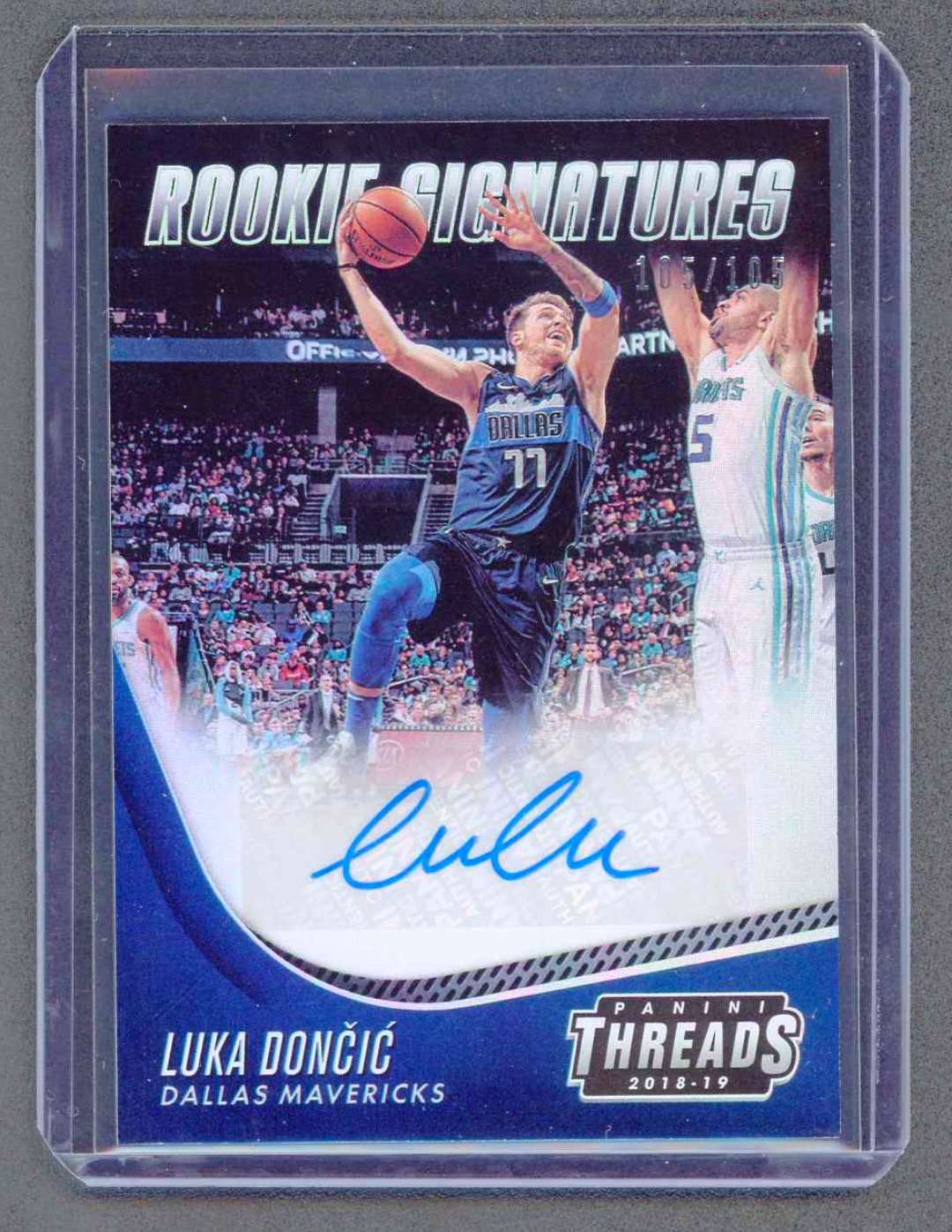 2018-19 Panini Threads Rookie Signatures #3 Luka Doncic RC /105
