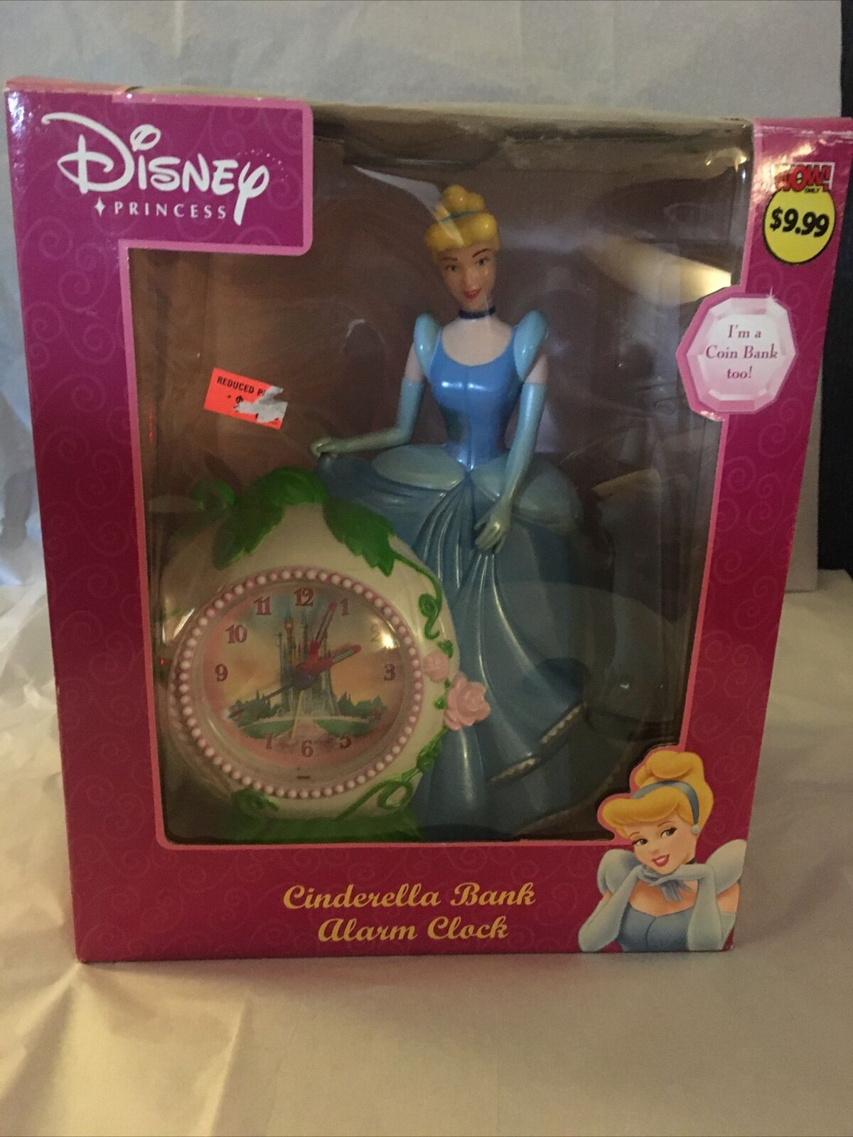 Disney Princess Cinderella Alarm Clock/Bank