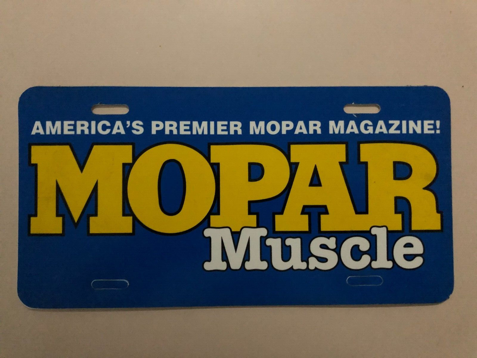 Mopar Muscle Magazine License Plate