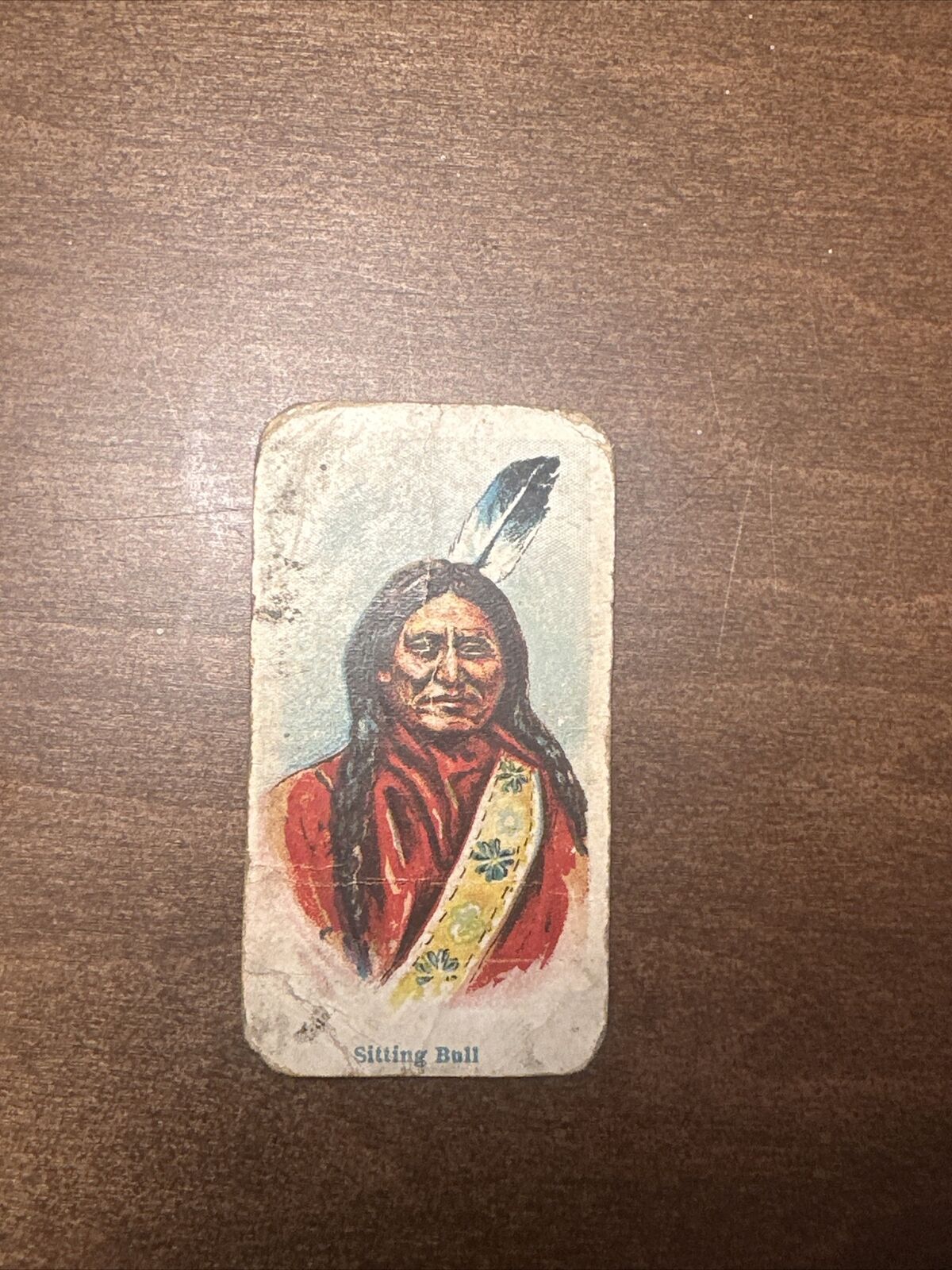 1910 E49 American Caramel Wild West Sitting Bull Card