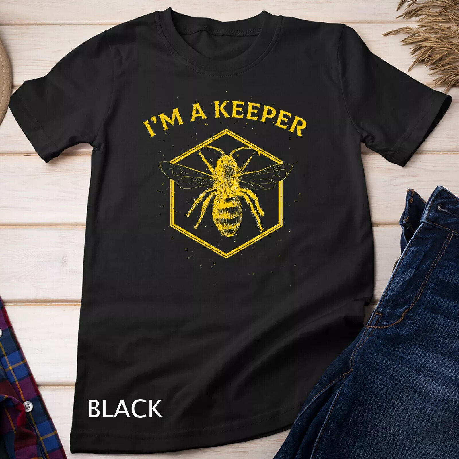 Beekeeping Shirt I\'M A Keeper Bee Hive Owner Gift T-shirt S-5XL