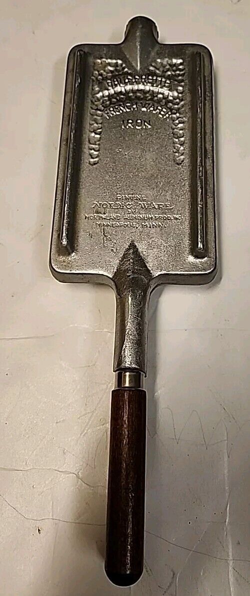 Vintage NORDIC WARE FRENCH WAFER IRON Aluminum Northland