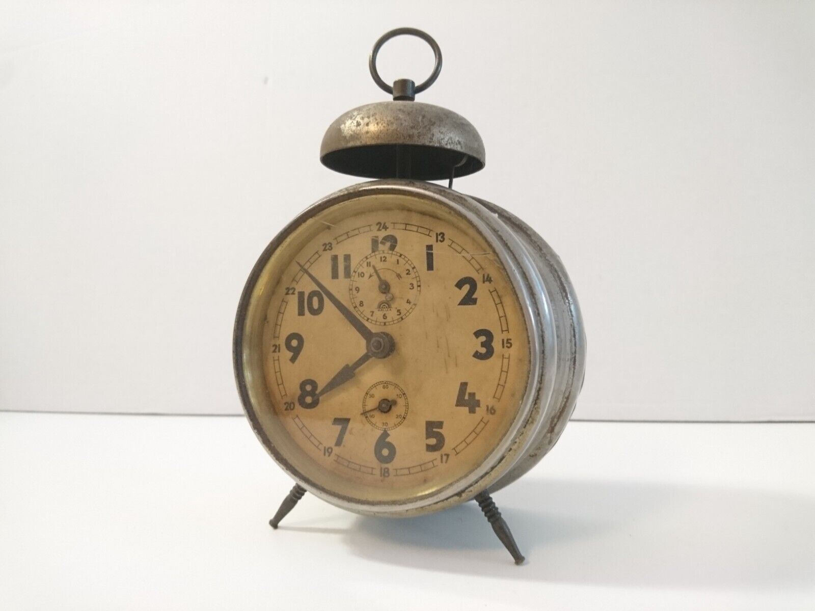Antique HALLER Mechanical Alarm Clock, Made in Germany 1910s