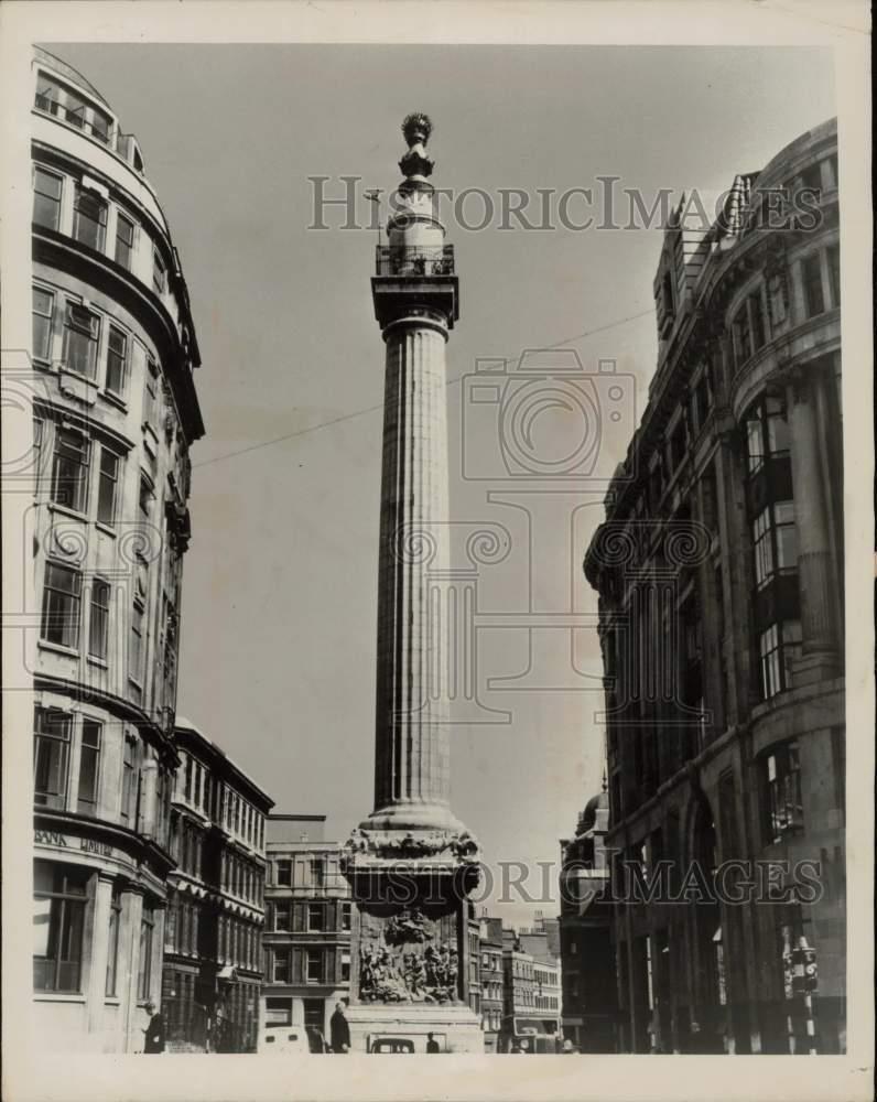 1966 Press Photo Monument to the Great London Fire of September 1666.