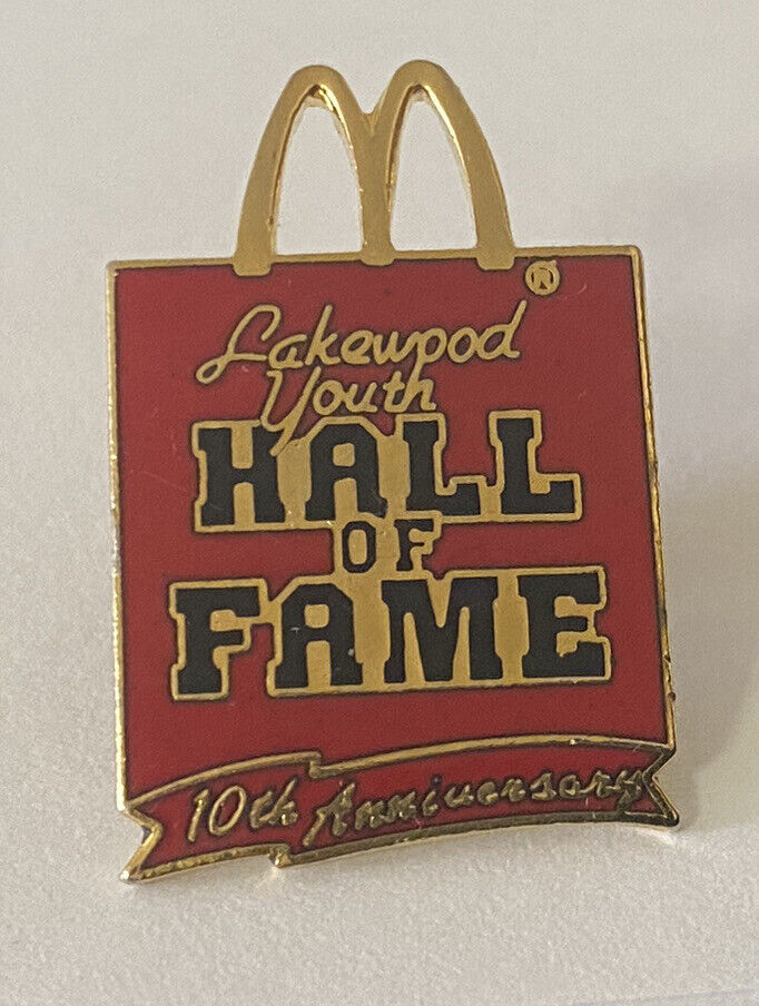 McDonald’s Lakewood Youth Hall Of Fame 10th Anniversary Lapel Pin