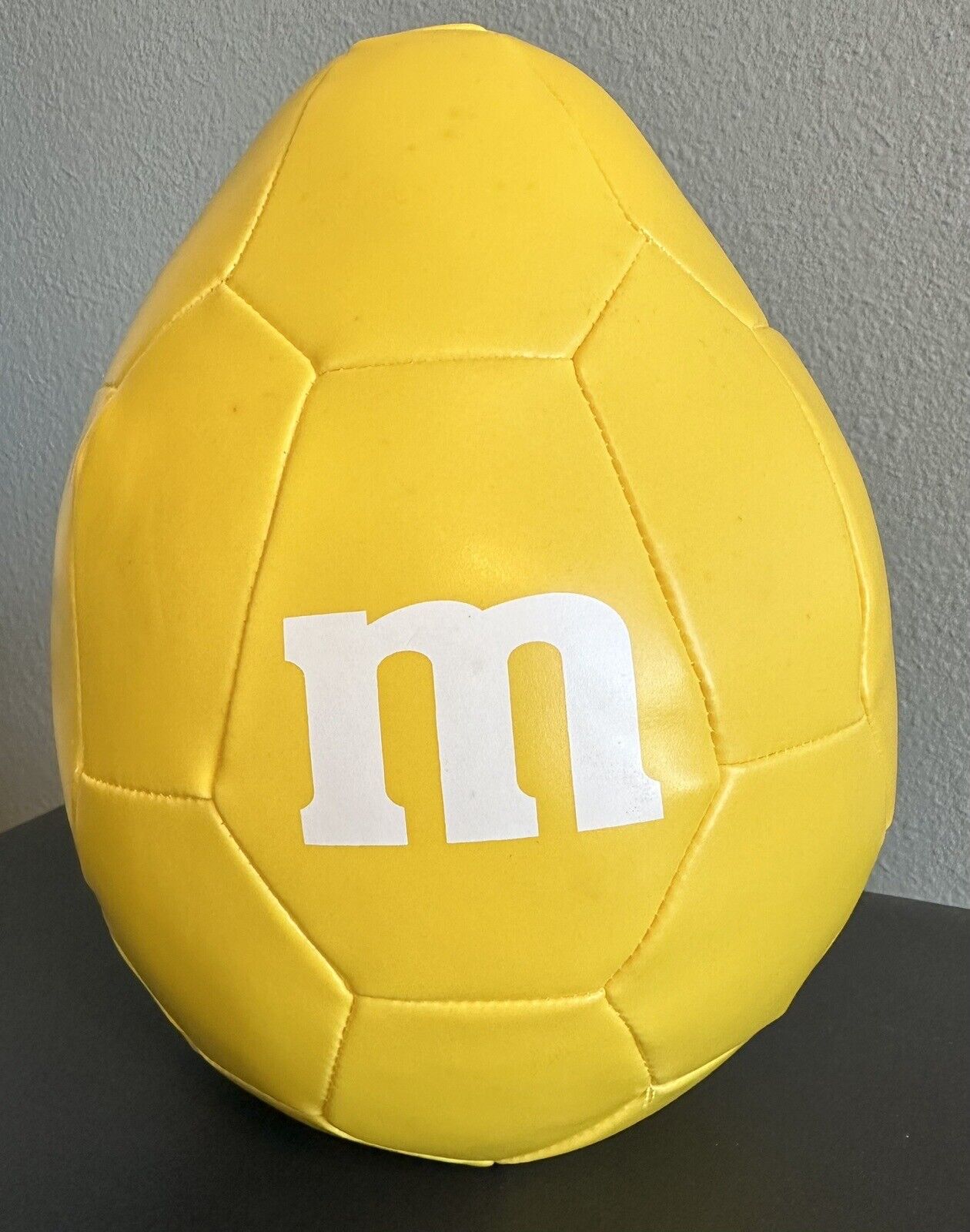 M & M\'s Yellow Peanut M-Ball Vinyl Plush 10” M&Ms Soccer Ball