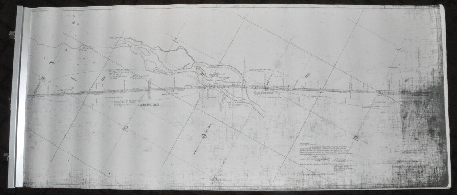 18 - 1919 Denver & Rio Grande Railroad Third Division Right Of Way & Track Maps