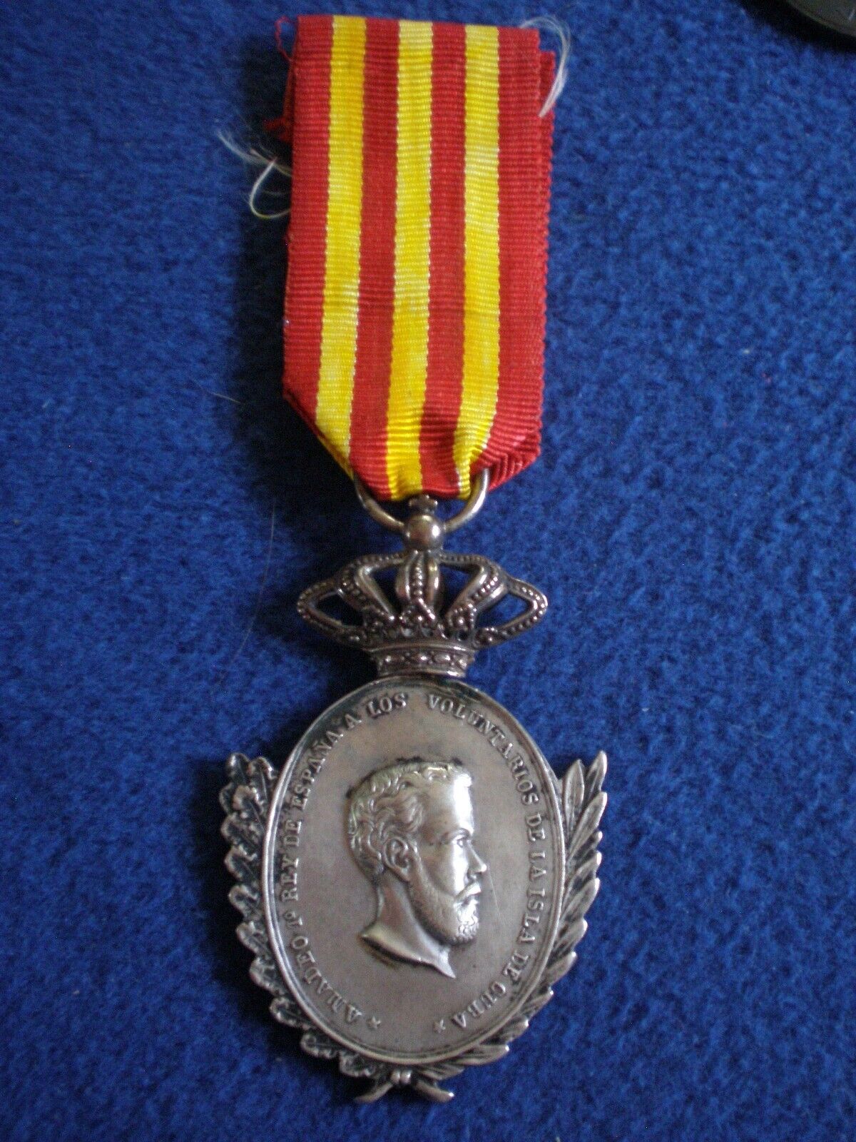 Spain: Medal for Volunteers in Cuba 1871