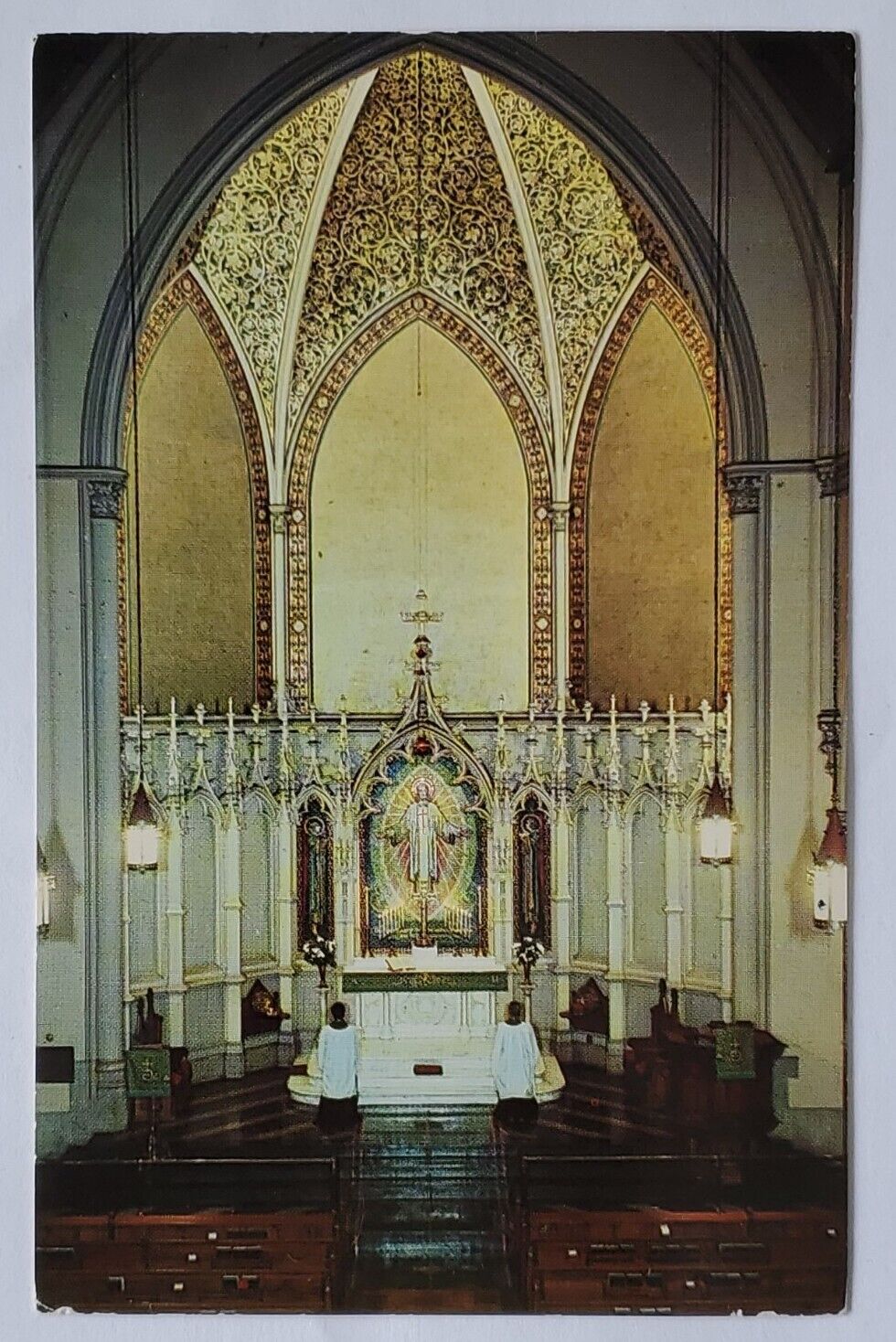 Postcard THE LUTHERAN CHURCH OF THE HOLY TRINITY Central Park West 65th Str NY