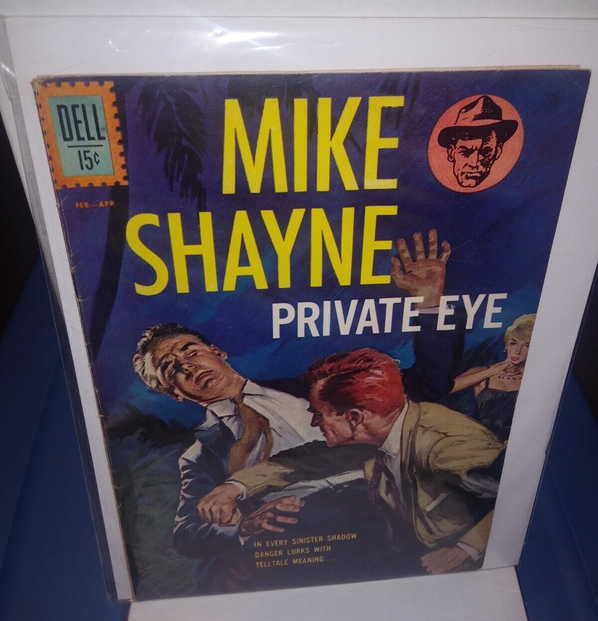 1962 Mike Shayne Private Eye #2 15c DELL Comic Book; Crime Detective 5.0 VG/FN