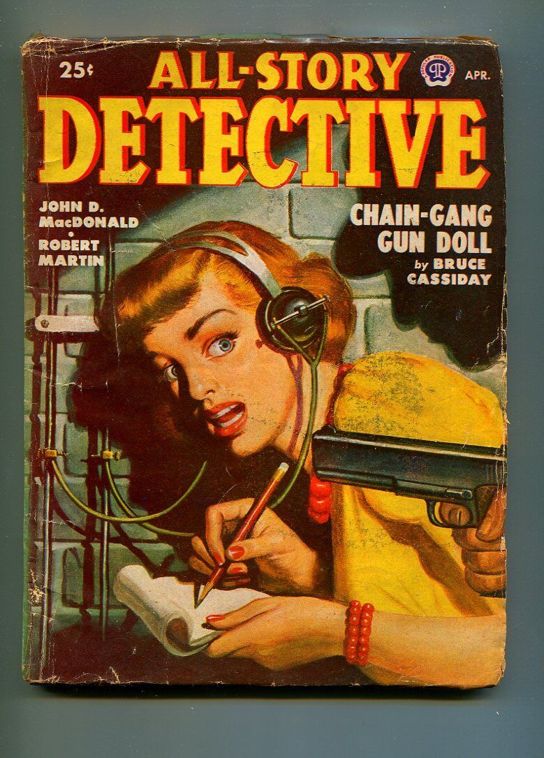 ALL-STORY DETECTIVE APRIL 1949-POPULAR PUBLISHING-JOHN D. MACDONALD-VG-