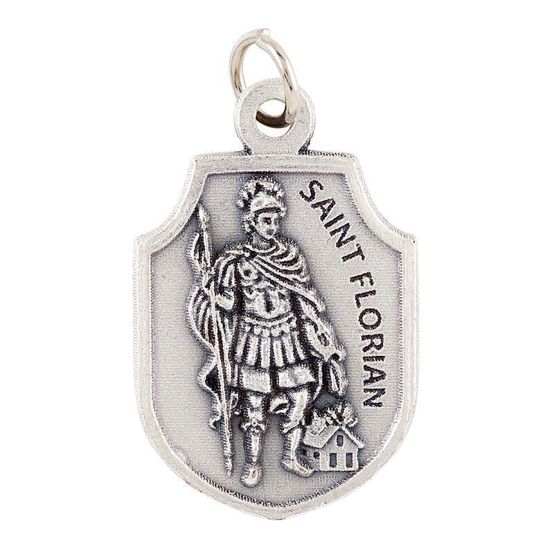 Unique Heritage Saint Florian Pendant Size 1 in H Pendant Features 20 in L Chain